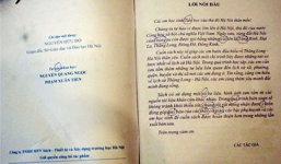 Sách Lịch sử Hà Nội sai lỗi chính tả: Lãnh đạo sở lên tiếng